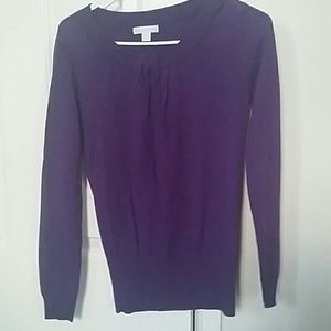 Purple long sleeve sweater